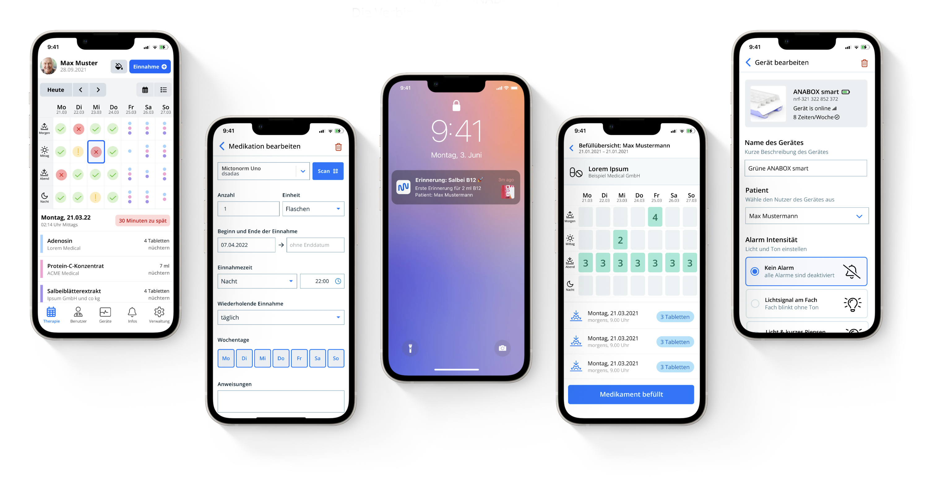 Digitaler Medikamentenspender App